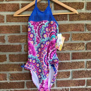 angel beach swimsuit * girls size 10 * new with tags * halter top * one piece